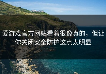 爱游戏官方网站看着很像真的，但让你关闭安全防护这点太明显